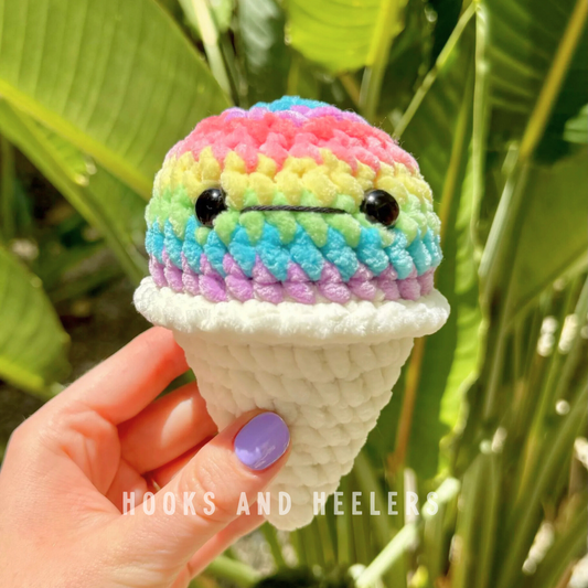 No-Sew Snow Cone Free Crochet Pattern