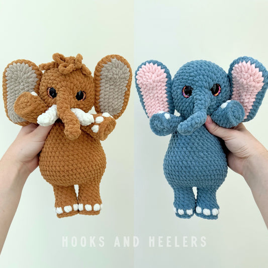 2-in-1 Mammoth and Elephant PDF PATTERN