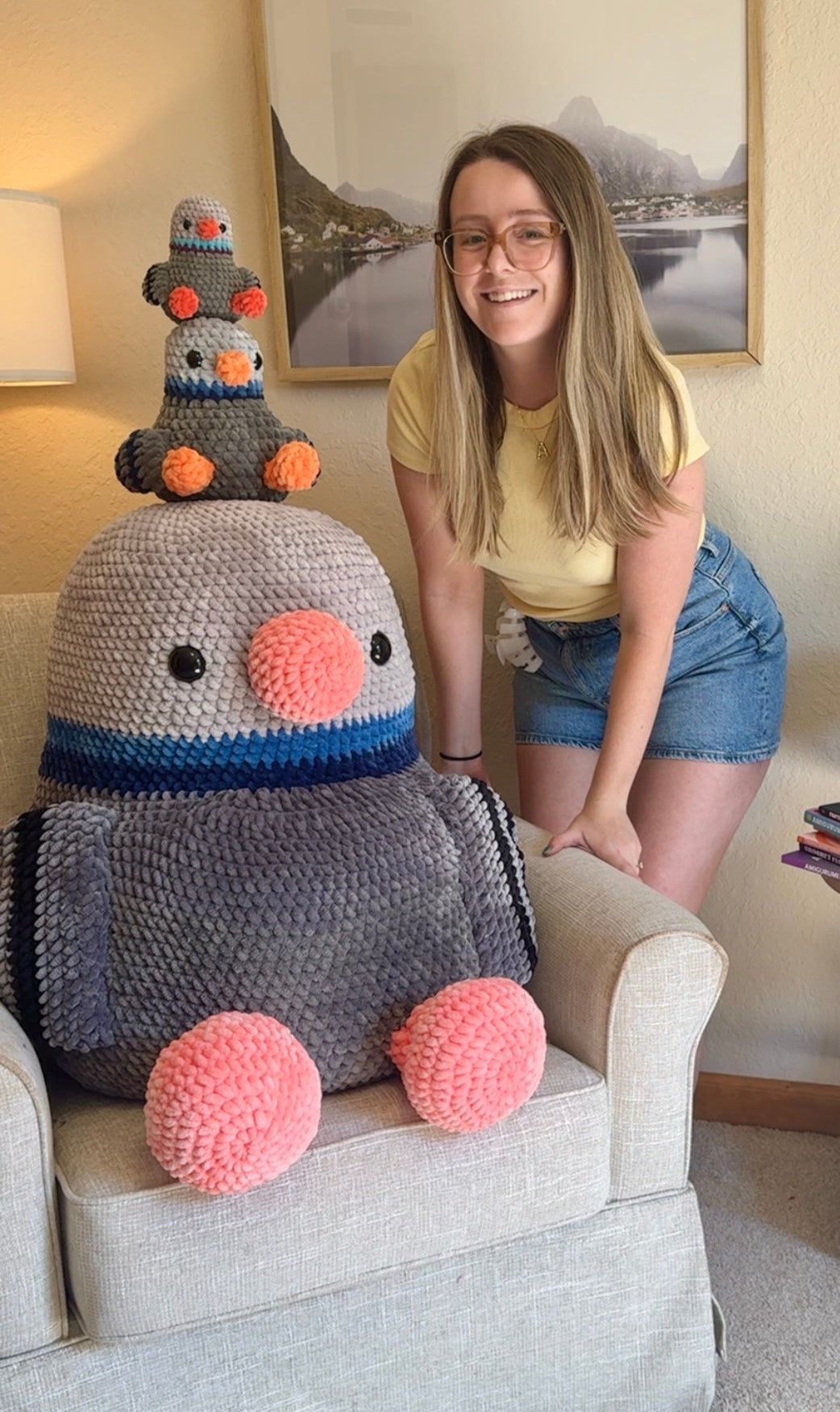 Kevin the Giant Pigeon PDF PATTERN